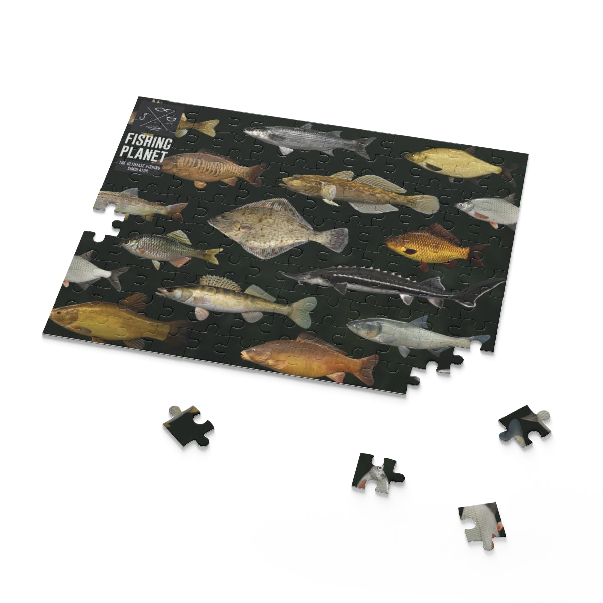 Fishing Planet Fishes Puzzle (120, 252, 500-Piece) (US shipping)