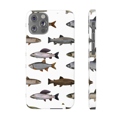 Fishing Planet Fishes White Phone Case. (US shipping)