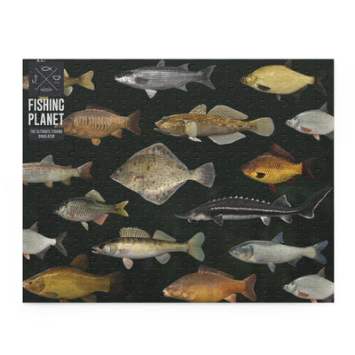 Fishing Planet Fishes Puzzle (120, 252, 500-Piece) (US shipping)