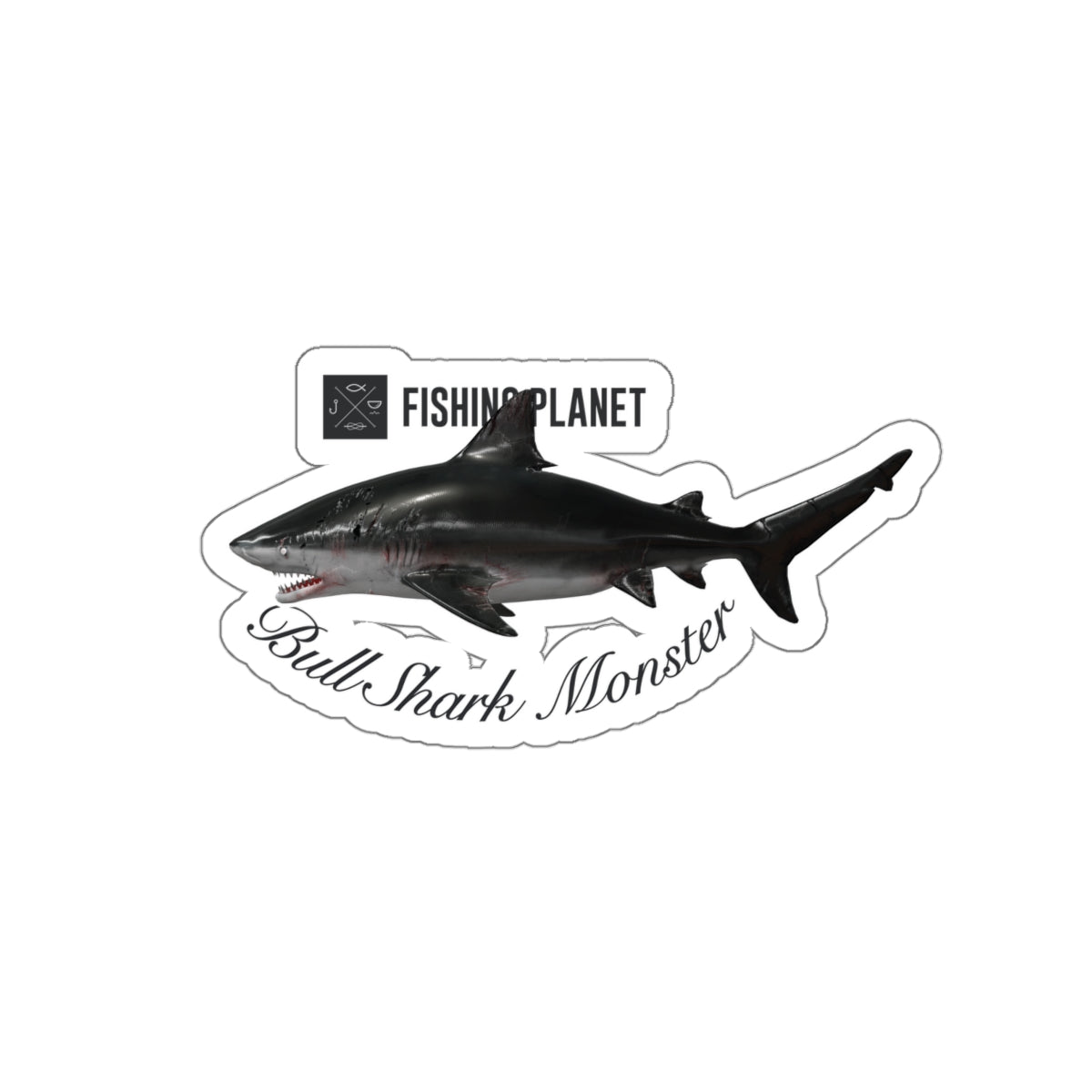 Fishing Planet Bull Shark Monster Sticker (US shipping)