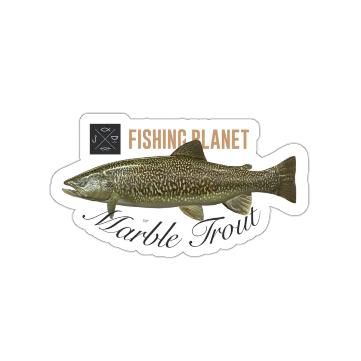 Fishing Planet Marble Trout Sticker(US shipping)